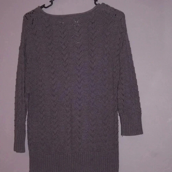 Sonoma Purple Roll Neck Sweater Size Large Crew Style 100% Cotton 3/4 Length - Picture 13 of 15